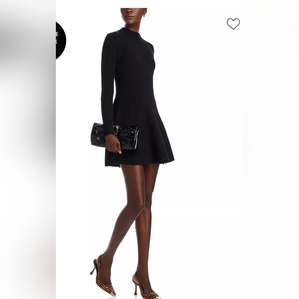 New Enza Costa Black 90s Skater Dress 2026 Revolve S
